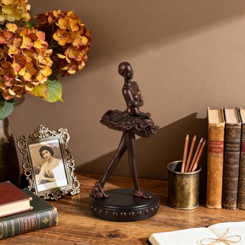 Figurita Bailarina Estatua Escultura de Resina Vintage miniatura 4