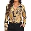 00131-retro Floral Gold