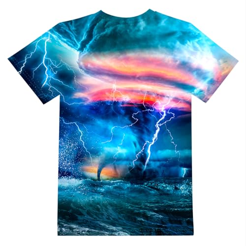 Image of LAIDIPAS Boys Girls 3D Graphic T-Shirt Short Sleeve Tops Tees 6-16 Years
