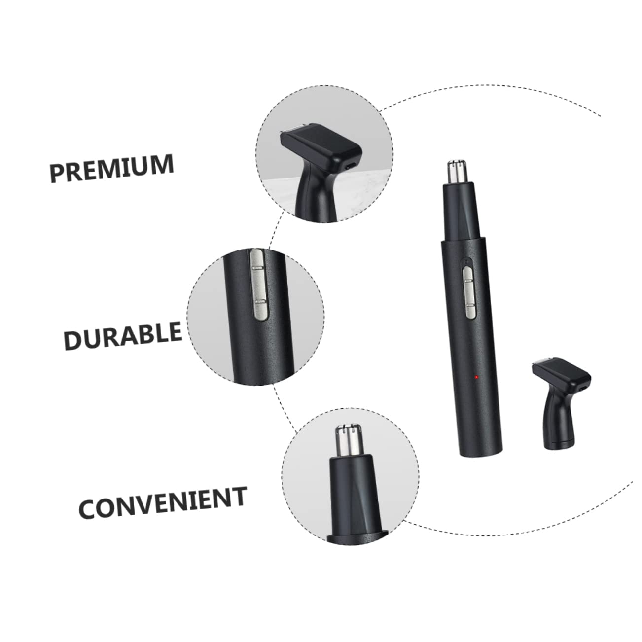 VALICLUD 2 Set Rasoio Elettrico per Naso Macchina Rimuovi Peluria Ricaricabile