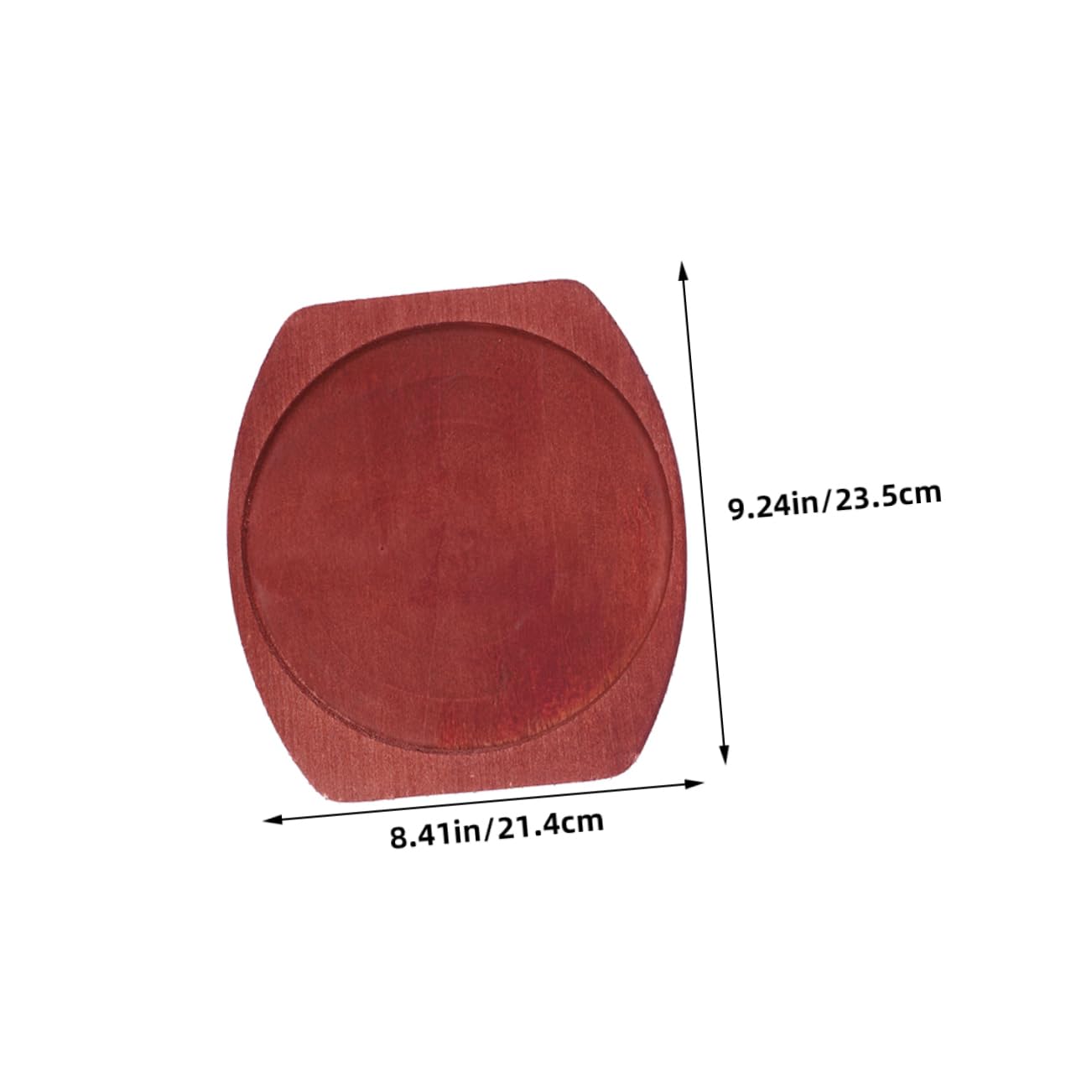 BESPORTBLE Sizzling Fajita Pan Cast Iron Griddle Set with Nonstick Coating Round Plate for Home and Restaurant Use for Induction Cookers and Gas Stoves for Grilling Steaks and Family Meals