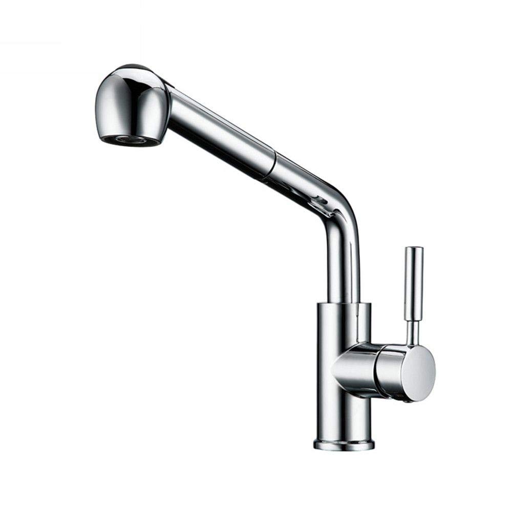 Robinet de cuisine mitigeur évier cuivre avec douchette tête de pulvérisation eau froide