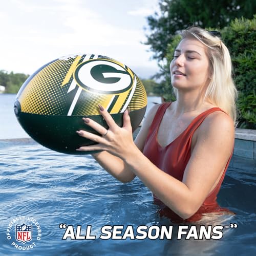 Image of BigMouth 18 inch Inflatable Pool Football Officially Licensed NFL Fan Gear Merchandise Beach Ball Games for Adults and Teens