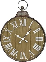 Oldtown 29 " x 24 " Hanging Ring Farmhouse Vintage Pocket Watch Country Style Wall Clock product