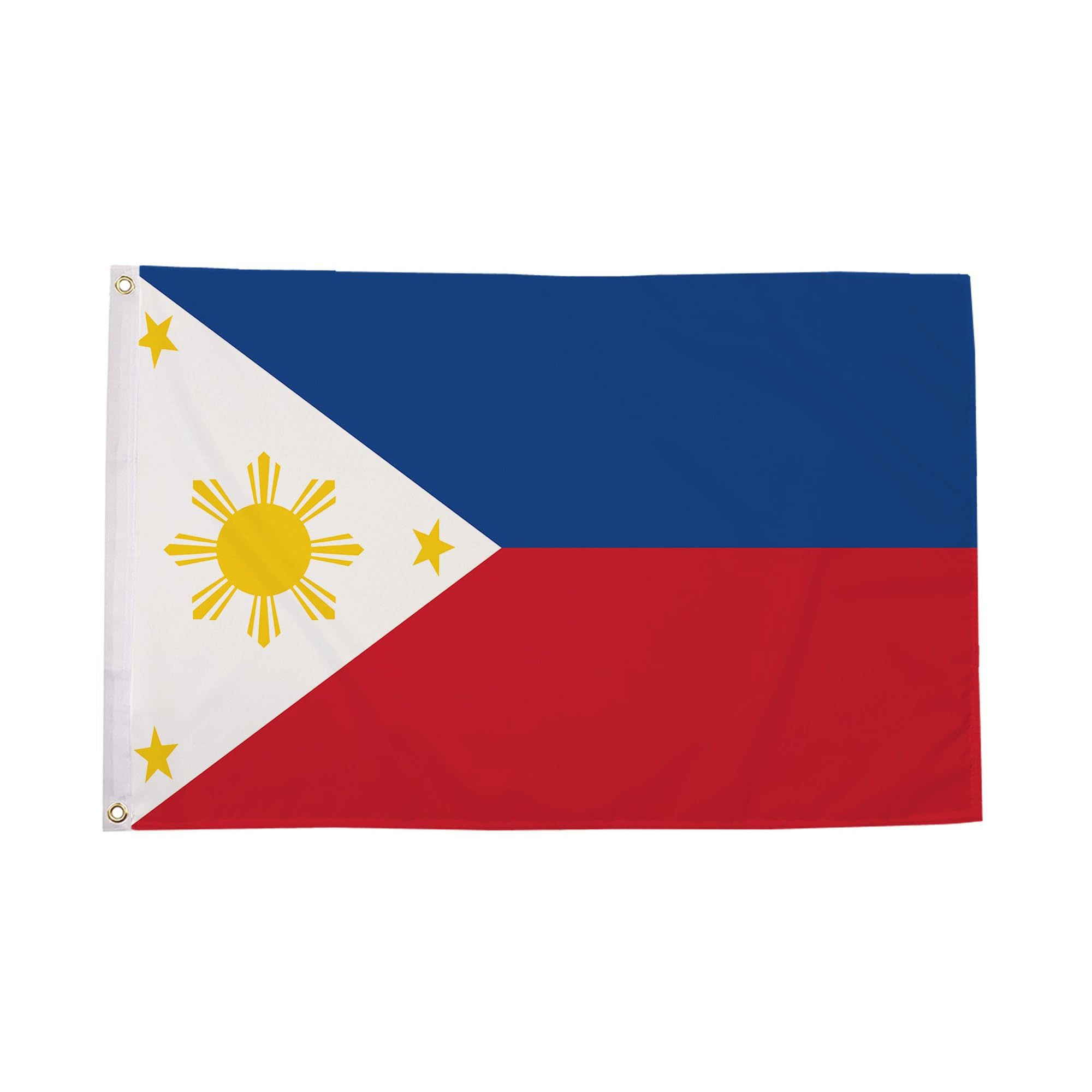 Flagtex Philippines Large Flag 8ft x 5ft Premium Filipino National Flag Blue Red White Triangle Sun Stars Fade Resistant Polyester Double Stitched Reinforced 240cm x 150cm Outdoor Banner Display