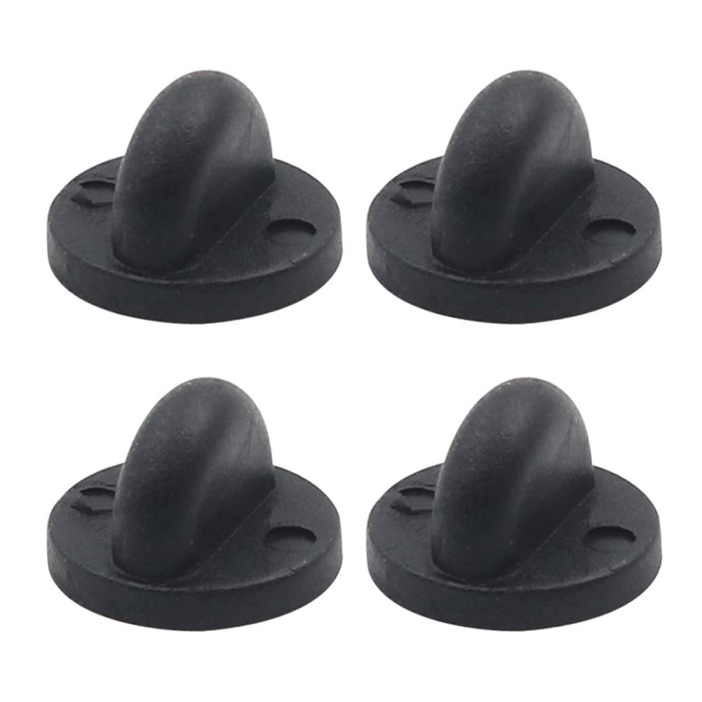 100 Pieces Rubber Pin Backs Butterfly Clutch Rubber Pin Backs Butterfly Clutch Backings Pin Cap Replacement for Badges Lapel Pin, Black