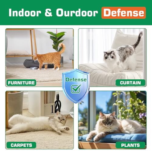 Cat Deterrent Spray, Natural Ingredients Cat Spray Deterrent for Cats and Kittens, Safe Cat Deterrent Indoor, Cat Urination Deterrent for Furniture Protection, Effective Cat Scratch Deterrent Training (100ML, Orange)