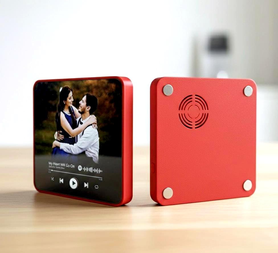 Custom Photo Music Song Magnet for Fridge, Valentine's Day Gift