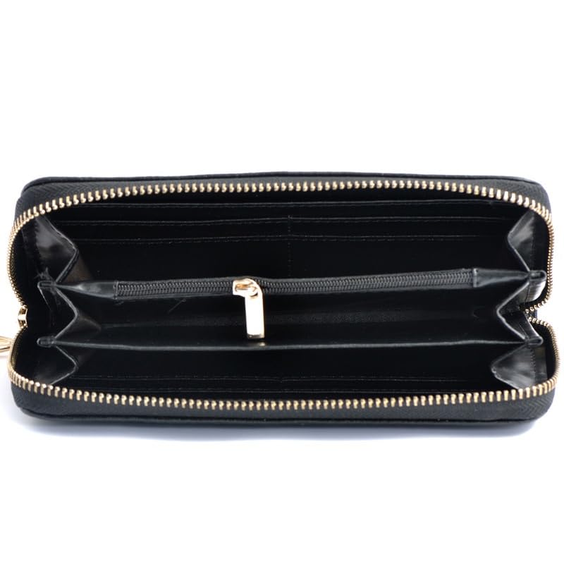 Cowhide Women s Wallet Long Handbag Genuine Leather Women s Leather Wallet(white-Dinosaur Doodle4)2