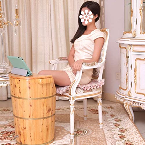 Barril sólido de madera para baño de pies miniatura 4