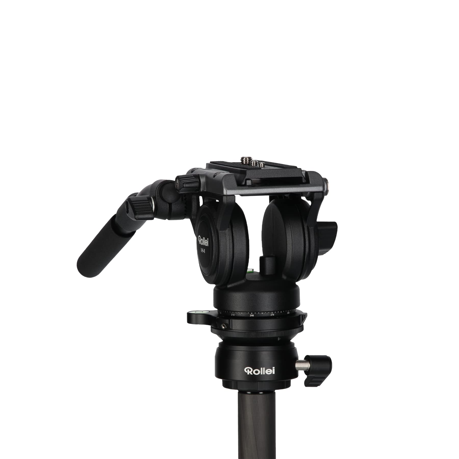 Rollei VH-6 - Testina video fluido per videocamere e fotocamere DSLR per filmati, video, creazione di contenuti, streaming live e portata 10 kg