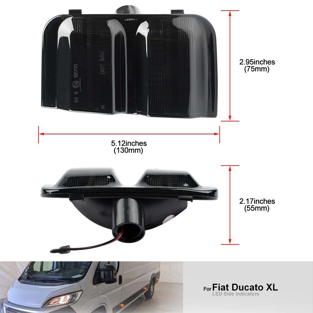 Kit 2 Luci Direzione A LED Per Specchietti – Compatibile Fiat Ducato 2006-2023