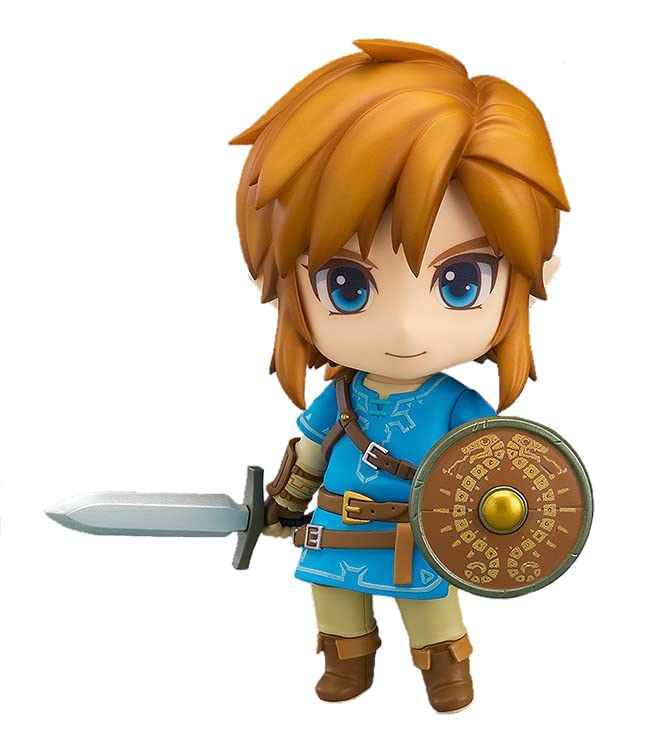 PGZLL Nendoroid Link Breath of The Wild Ver. DX Edition Figurine Zelda Figure Q Version Nendoroid Action Figure PVC Anime Cartoon Game Character Model Doll Toy Collection Ornement Gift, Multicolore