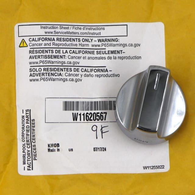 Allstar Appliance Parts W11620567 Range Control Knob
