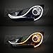 2pc 24" Sequential Switchback LED Strip Kit DRL Turnsignal for Headlights Retrofit Halos Demon Eyes Eyelines and other Custom Lighting for Headlights
