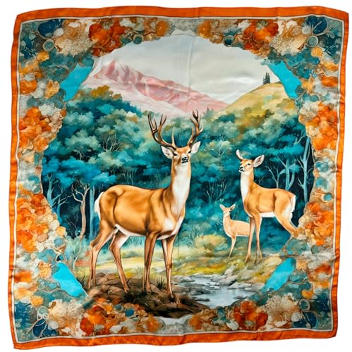 Carré de soie Astrologie Amérindienne, le foulard symbolique pour affirmer votre identité