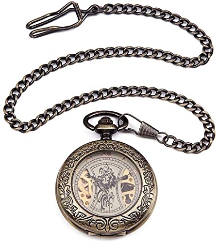 NCRD Zakhorloge Skelet Mechanisch - Unisex Eenvoudig Retro Mechanisch Horloge, Grootte: 4.7x1.5cm, Kleur: Messing - Afbeelding 7
