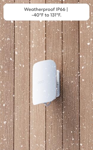 Image of Amazon eero Outdoor 7 dual-band mesh wifi system (newest model) - Weatherproof rating of IP66, Coverage up to 30,000 sq. ft. outdoors, 2-pack, Includes two 30W PoE+ adapters