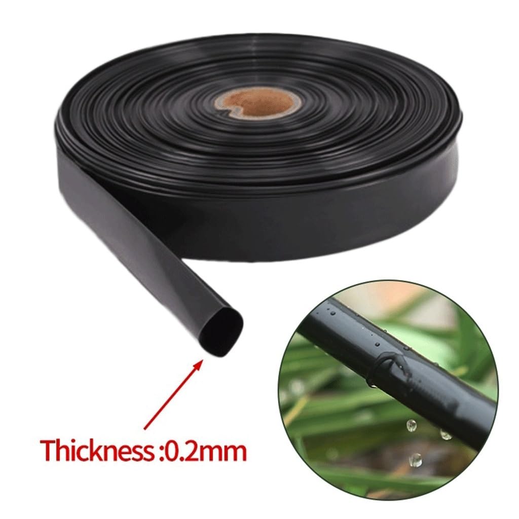 Tubo de microirrigación por goteo, Tubería de riego por goteo PE 16 mm 1 orificio 0,2 2-3L/h 50 m 100 15 cm espaciado(50m Space 15cm)