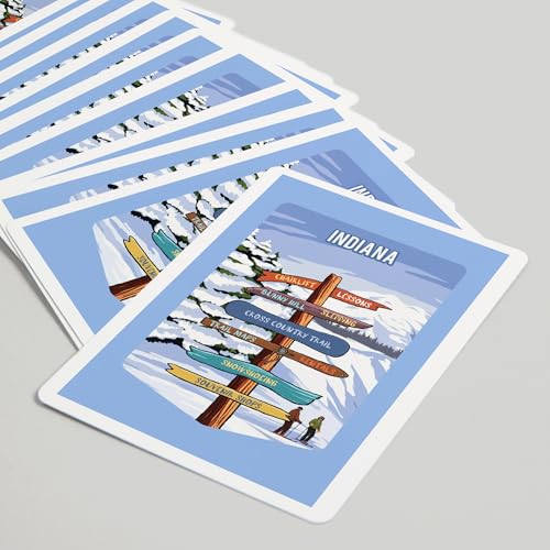 Baraja de Poker Indiana Signpost 52 cartas miniatura 5