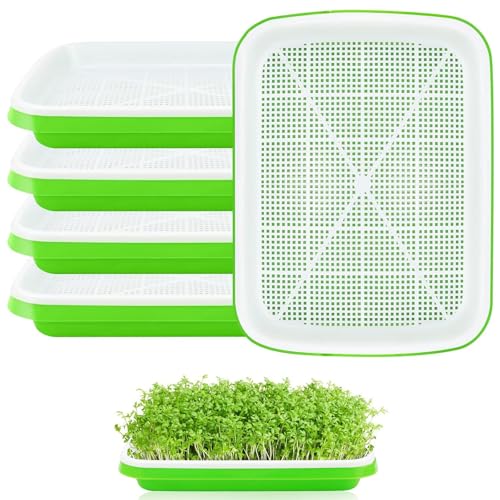 Bandes para germinar brotes, 5 unidades, 32 cm x 25 cm, para semillas grandes, como frijol mungo, alfalfa, hierba de trigo