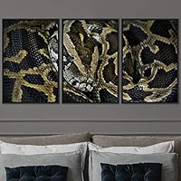 3 Piece Framed Canvas Wall Art Snakes Canvas Prints Home Artwork Decoration for Living Room,Bedroom - 16