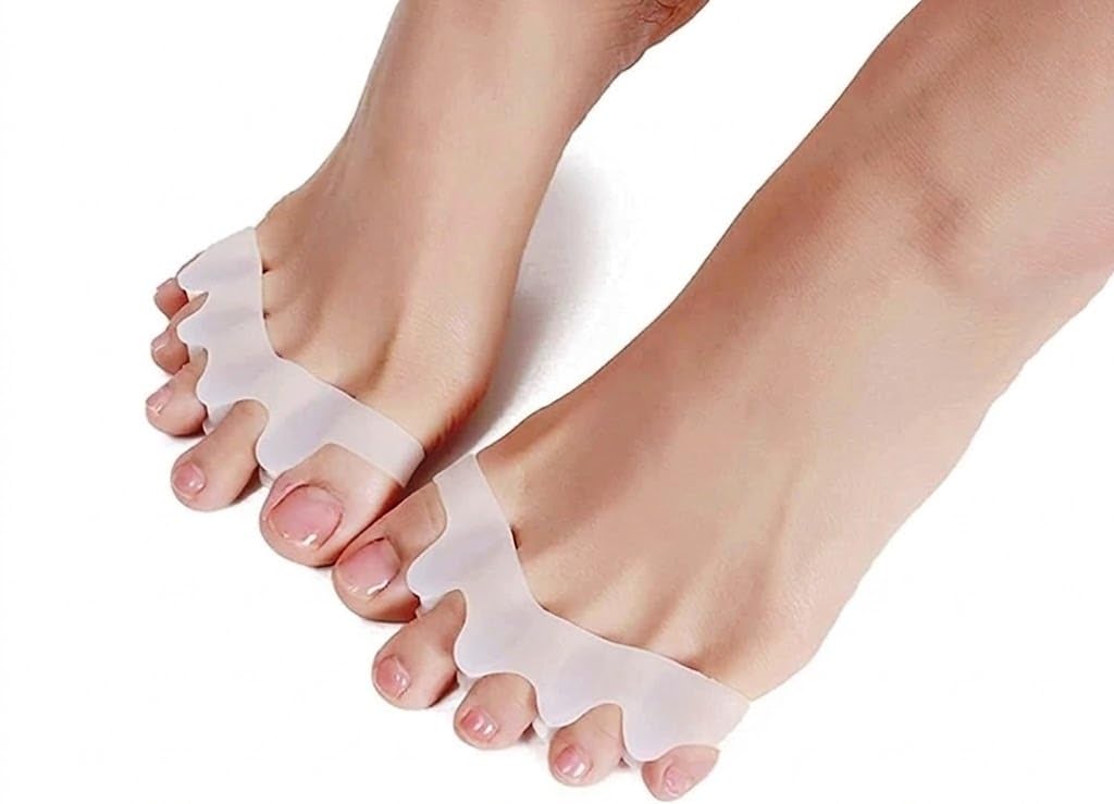 Toe Separator for Feet Spacers Correct Toes Yoga Silicone Hammer Toe Corrector for Women & Men Correct Straighteners for Overlapping Combo Pack Of 2-image-49