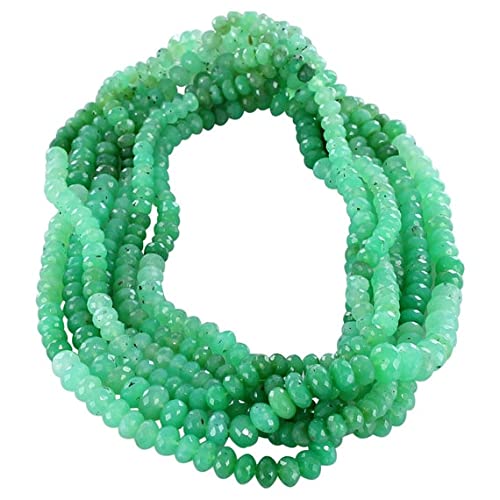 Chrysoprase beads faceted rondelle 6.5-7mm pierre naturelle création bracelet DIY