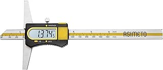 Asimeto 7327087 0-200mm/8", 0.01mm/0.0005" Absolute Digital Depth Caliper