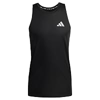 adidas Uomo Adi365Breeze Running Tank Shirt, Black