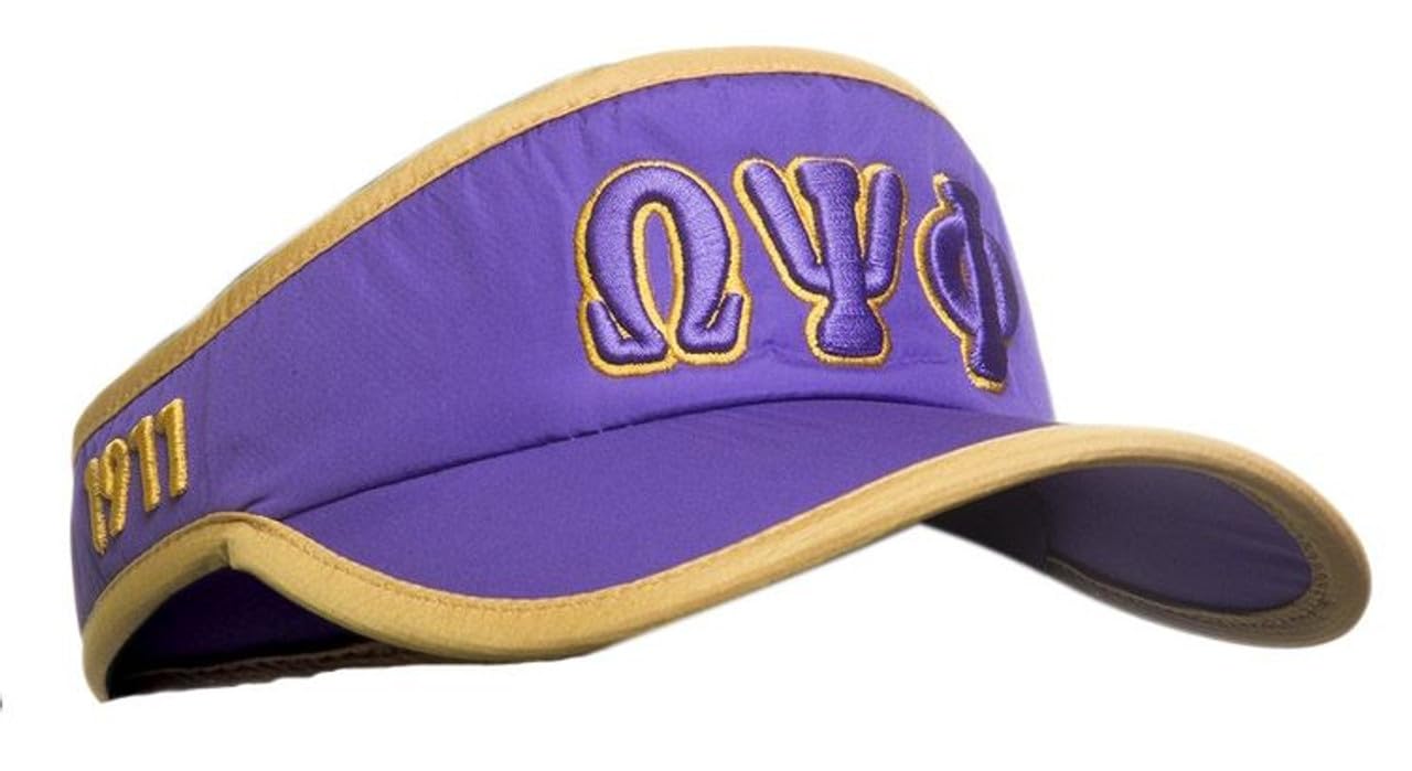 Omega Psi Phi Feather Light Visor Multicolor