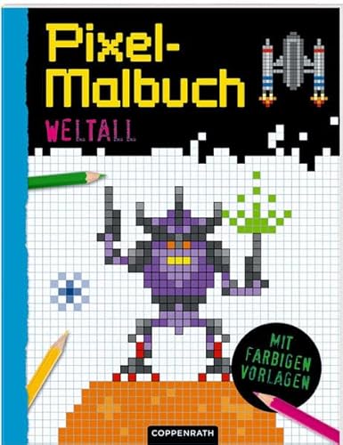 Preisvergleich Produktbild Pixel-Malbuch: Weltall