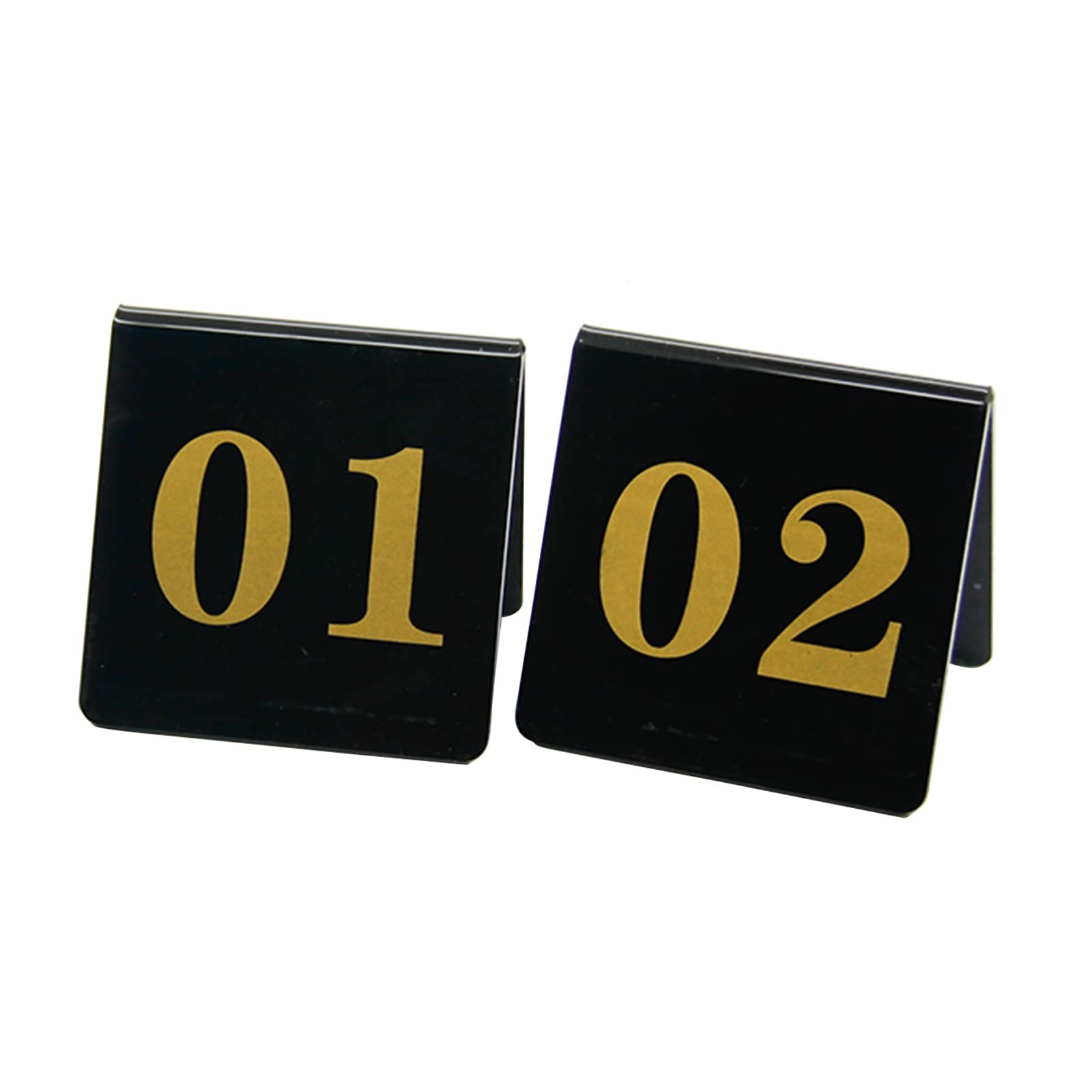 Tarjetas De Números De Mesa Acrílicas 1-25/50/100 Placas De Carteles Digitales De Doble Cara - Fácil De Leer - Permite A Los Invitados Sentarse Rápidamente, Para Restaurantes, Bares, Fiestas, Tarjeta