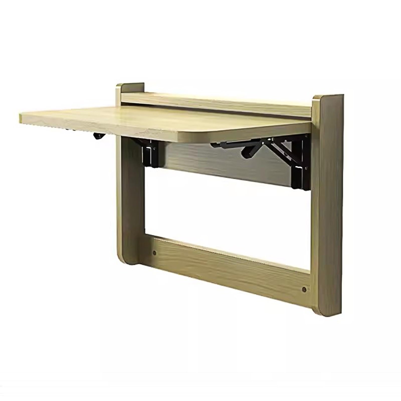 Tavolo pieghevole da parete, tavolo pieghevole da parete, scrivania da parete, scrivania sospesa funzionale per postazione di lavoro in ufficio domestico, lavanderia, cucina, sala da pranzo (colore: