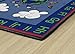 Flagship Carpets Happy World Rug, Educational Carpet for Children's Classroom, Home and School Playroom or Children's Bedroom, 3'x5', Blue/Multi-Color