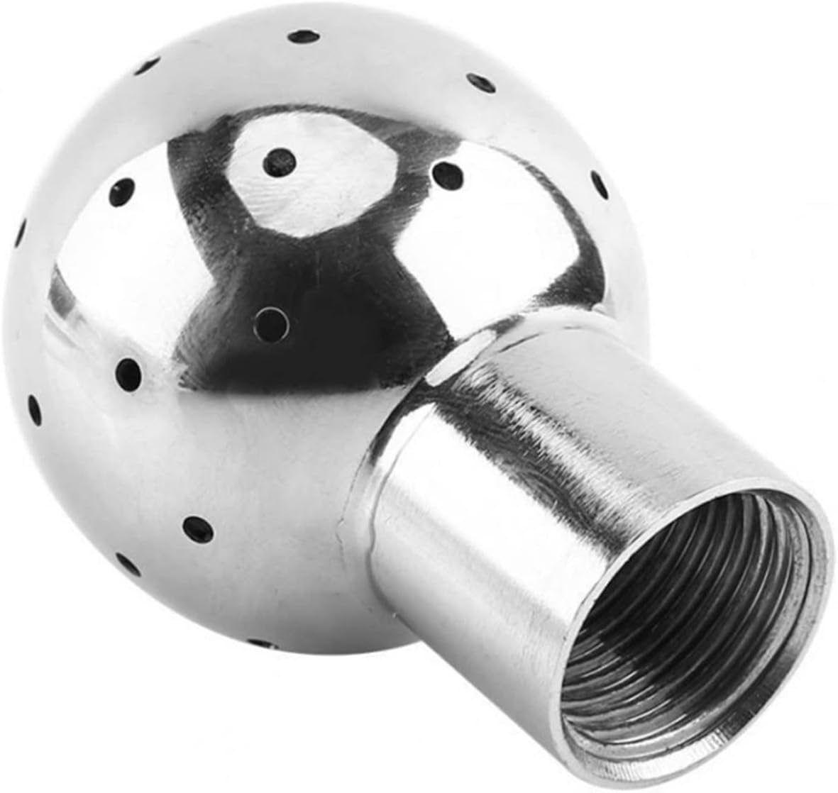 Adjustable Small Submersible Pump Tank Cleaning Ball Nozzle，Female Thread Cleaning Ball Industrial Water Spray Nozzle (Color : 1 of 2 inch)