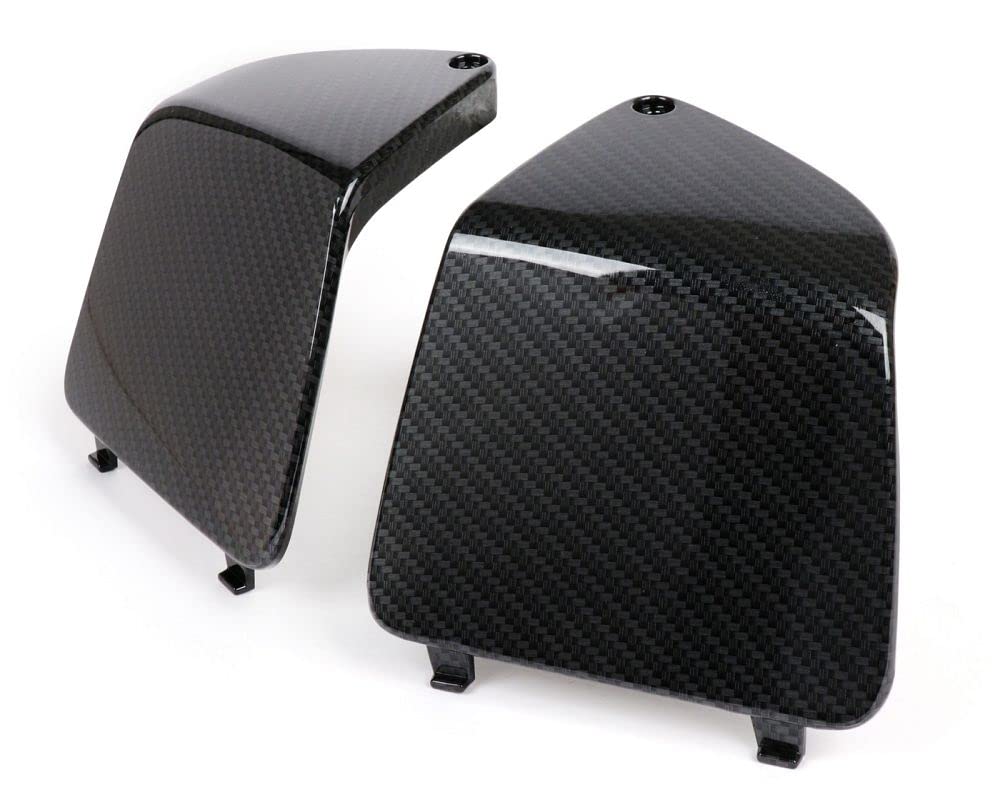 MOTO NOSTRA Wartungsklappen Set Beinschild carbon style kompatibel für Vespa GT, GTL, GTV, GTS, HPE, Super Tech, Sport, 125-300