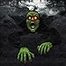 JOYIN Halloween Decoration Outdoor Zombie Groundbreaker, Halloween Outside Zombie Decor with Sound and Flashing Eyes, Scary Groundbreaker for Yard Lawn Graveyard Decorations, Haunted House Prop