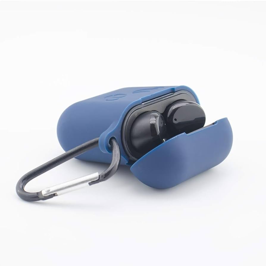 イヤホンケース TOZO T20用 ケース シリコン シンプル カラビナ付き 紺 Amazon.com: Compatible with TOZO T20 Case Cover, Soft