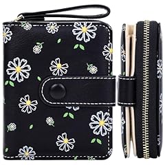 # E Black Flower Women's Wallet