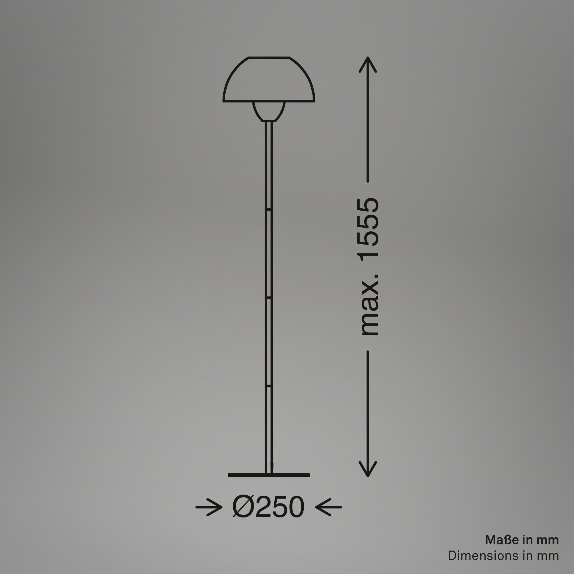 BRILONER - Lampada da terra con interruttore a pedale, attacco E27, max. 10W, piantana lampada da terra, lampada da terra salotto, lampada soggiorno da terra, 25 x 156,5 cm, nero