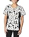 Disney Cherokee Women's V-Neck Knit Panel Top in Minnie Pattern