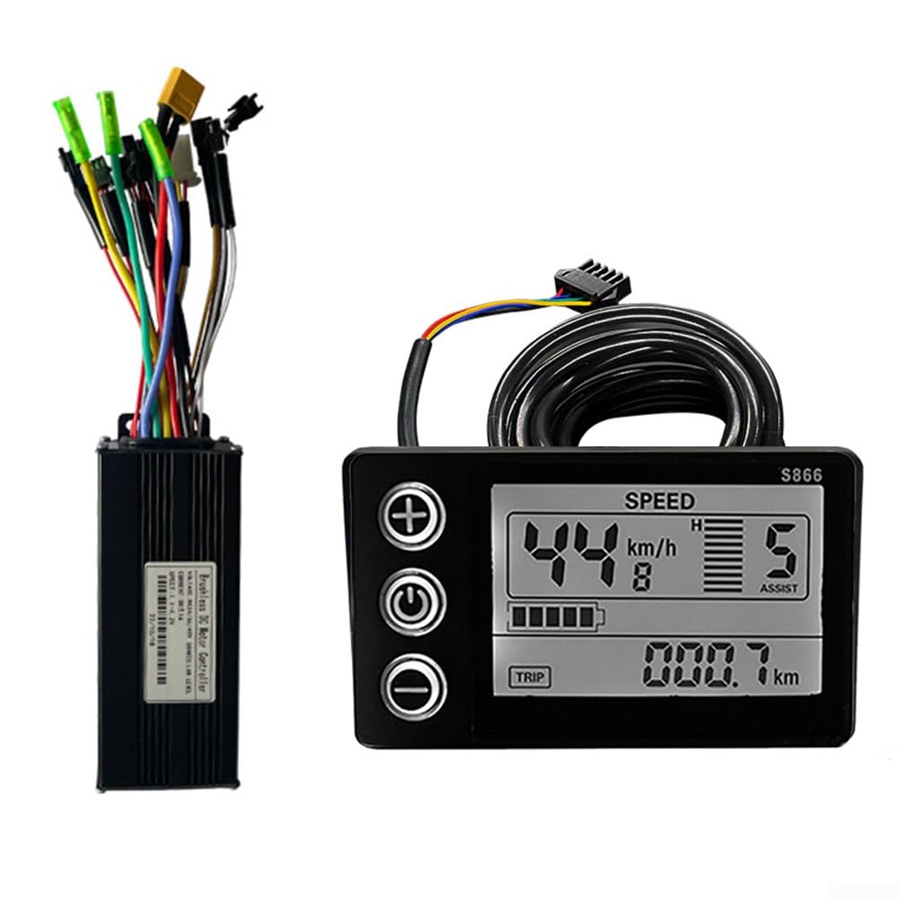 Kit Controller S866 Per Bici Elettrica - Display LCD, 48V/60V 500W - Foto 4