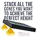 U.S. Art Supply Yellow Cone Canvas and Cabinet Door Risers - Acrylic and Epoxy Pouring Paint Canvas Support Stands (Pack of 20) Great to get Your Canvas or Cabinet Doors Pyramid Triangle Risers