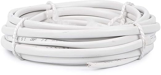 Smuf 1.0MM Twin Flat 2 Core 10 Meter (30 Feet) Pure Copper Wire For Heavy Load Capacity