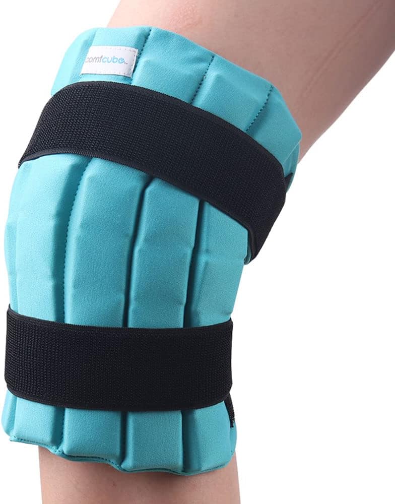 Ice Pack for Knee After Surgery, 2 Hours Long Lasting Cold Therapy Flexible Cold Pack Wrap for Knee Injuries, Pain Relief, Swelling, Knee Replacement Surgery, ACL Green