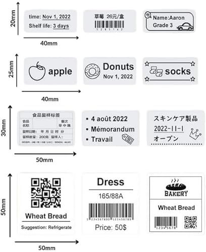 Kit 5 Bobina Etiqueta Térmica Adesiva 50x30mm 5x3cm Compatível Com Impressoras Térmicas (1 Coluna) R