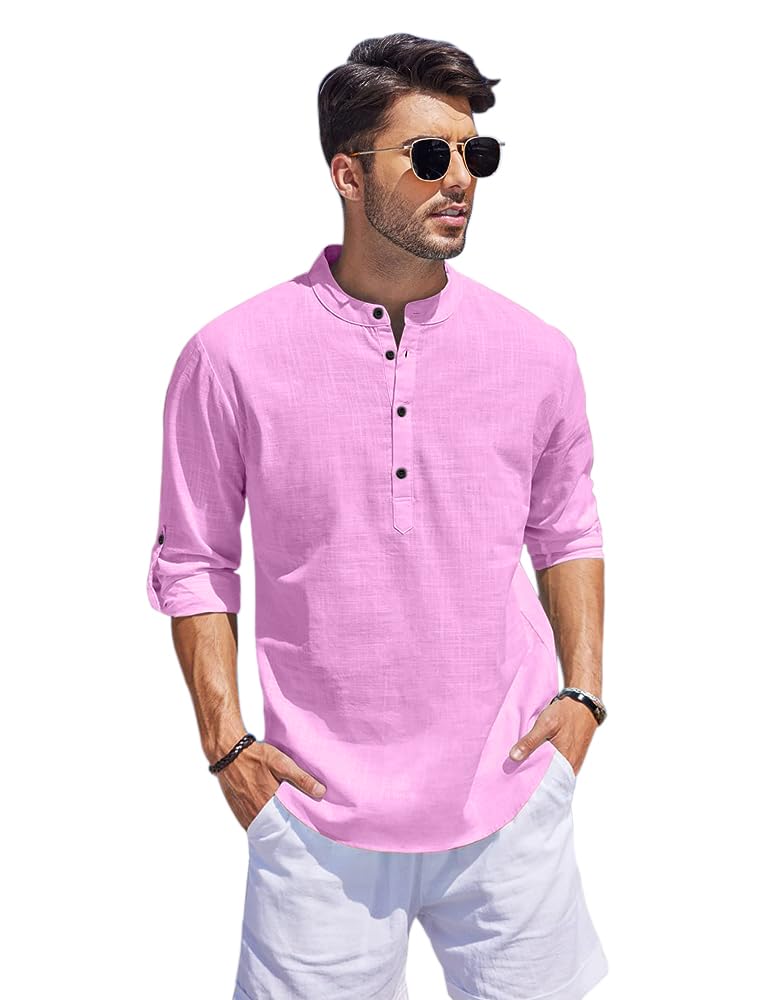 zartha Men's Cotton Blend Casual Kurta Shirt-picture-12