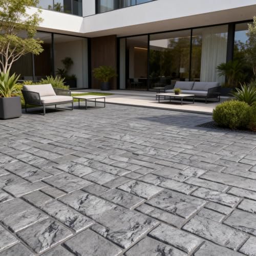 Moule à tamponner le béton en PU durable pour texture extérieure de cour