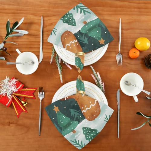 Servilletas de Tela Navideñas Set de 6 miniatura 5